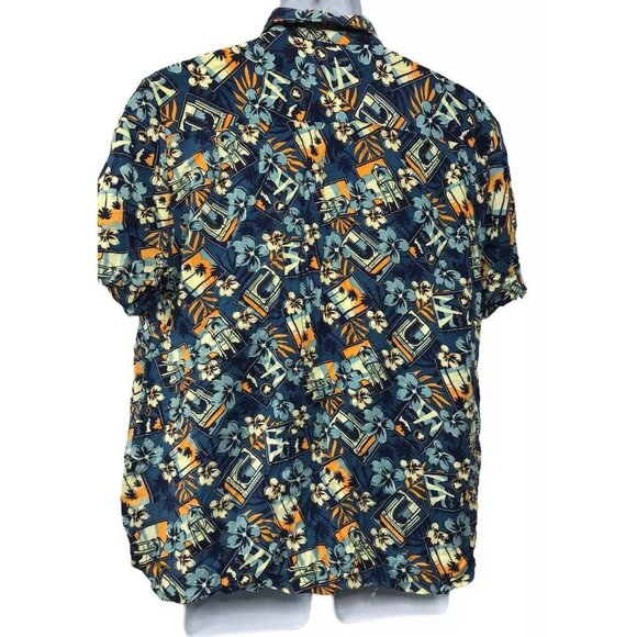 Vintage PARAMOUNT PICTURES Single Stitch Hawaiian Shirt Movie Biz Collectible - Picture 4 of 10